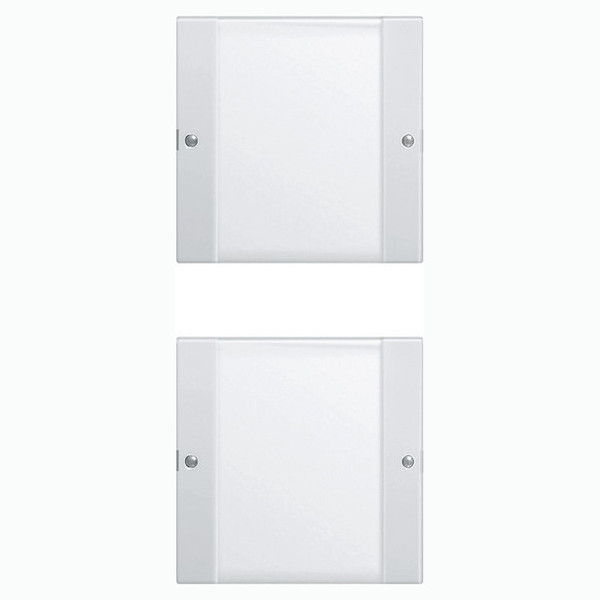 Gira 213203 Wippenset 2-fach (1+1) Beschriftungsfeld System 55 Klar/Reinweiß