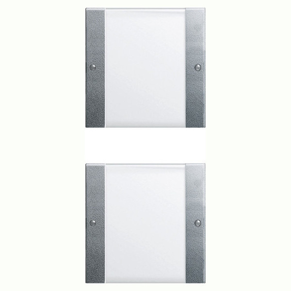 Gira 213226 Wippenset 2-fach (1+1) Beschriftungsfeld System 55 Klar/F Alu