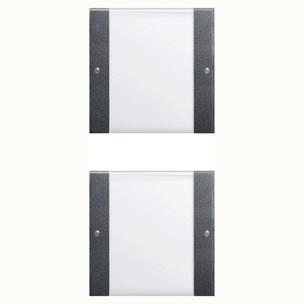 Gira 213228 Wippenset 2-fach (1+1) Beschriftungsfeld System 55 Klar/Anthrazit