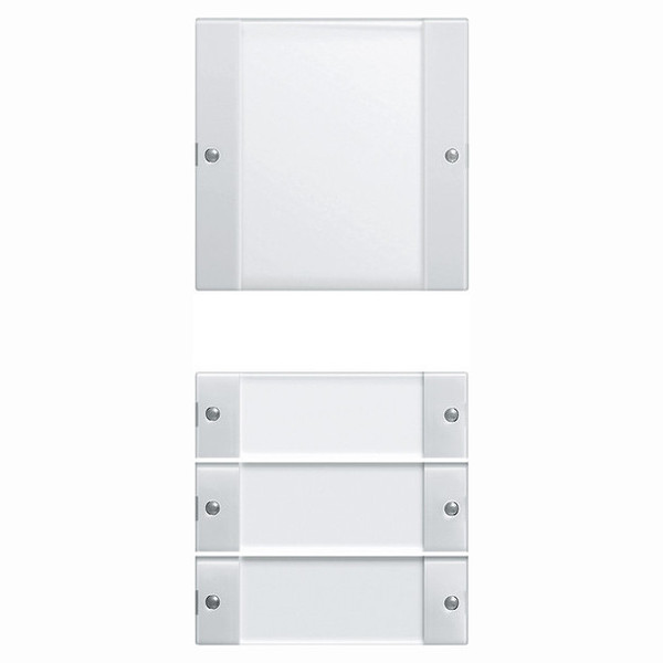 Gira 213403 Wippenset 4-fach (1+3) Beschriftungsfeld System 55 Klar/Reinweiß