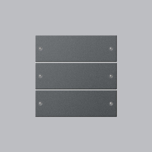 Gira 218328 Wippenset 3-fach System 55 Anthrazit(lack.)