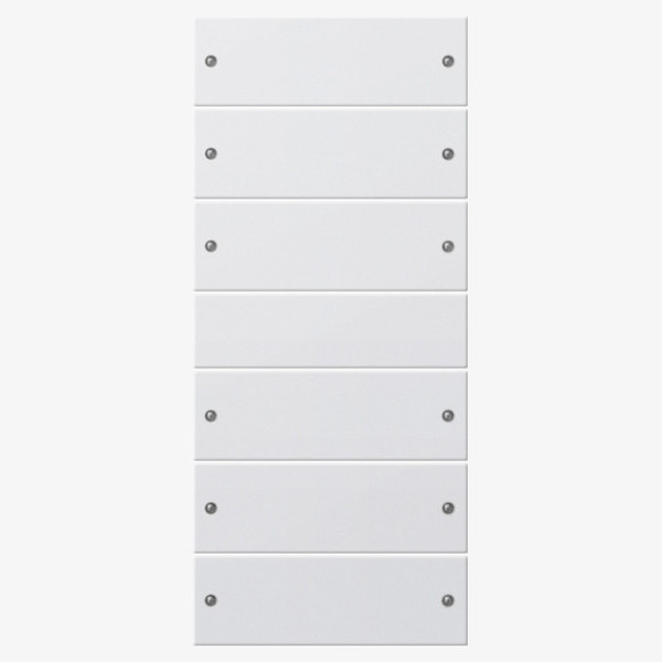 Gira 218603 Wippenset 6-fach (3+3) System 55 Reinweiß(lack.)