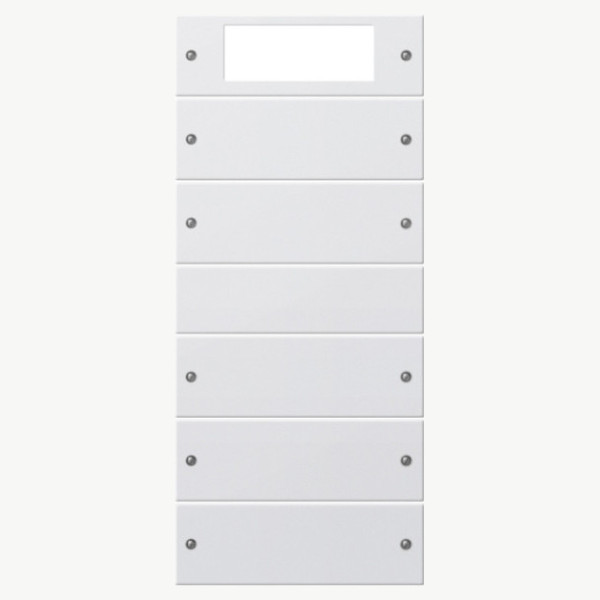 Gira 219527 Wippenset 5-fach Plus (2+3) System 55 Reinweiß m(lack.)