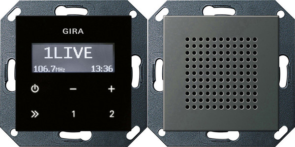 Gira 2280600 UP-Radio RDS Lautsprecher System 55 Edelstahl