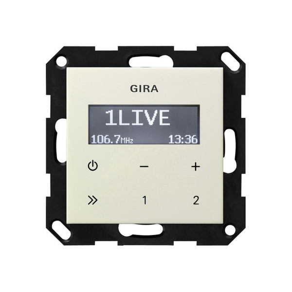 Gira 228401 UP-Radio RDS o.Lautsprecher System 55 Cremeweiß