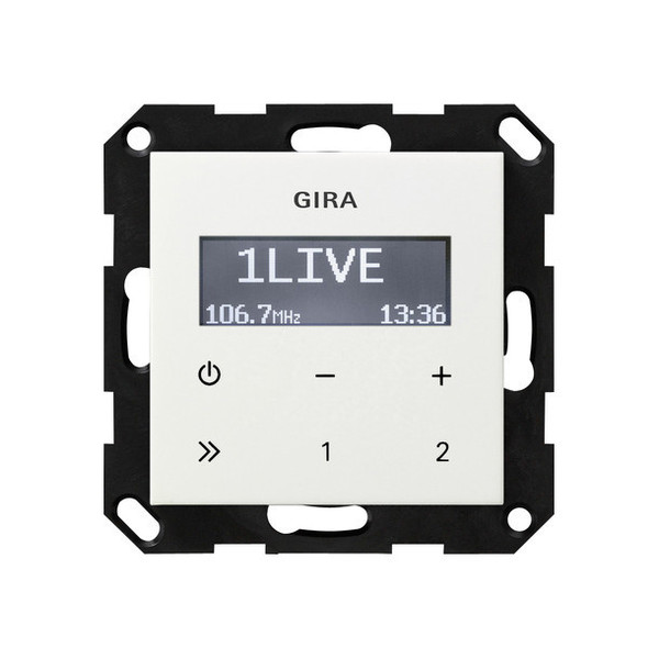 Gira 228403 UP-Radio RDS o.Lautsprecher System 55 Reinweiß