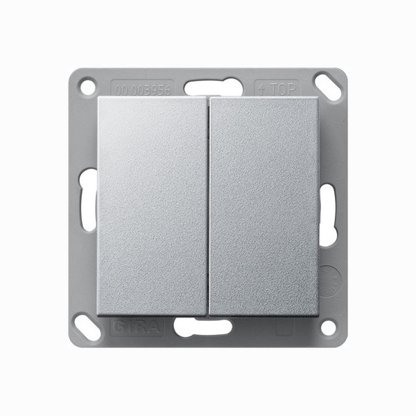 Gira 242226 EnOcean Funk Wandsender 2-fach System 55 F Alu