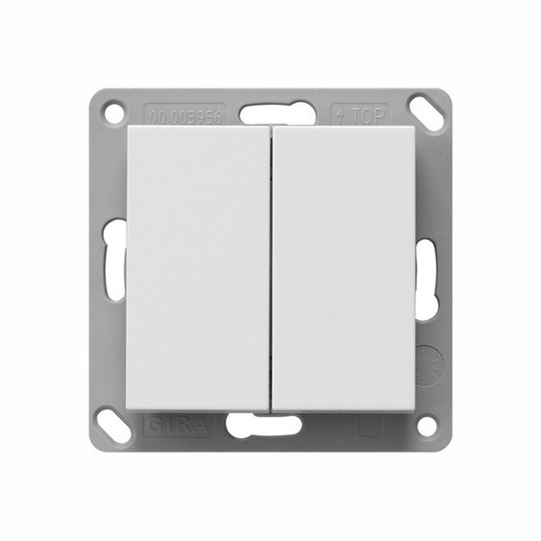 Gira 242227 EnOcean Funk Wandsender 2-fach System 55 Reinweiß m