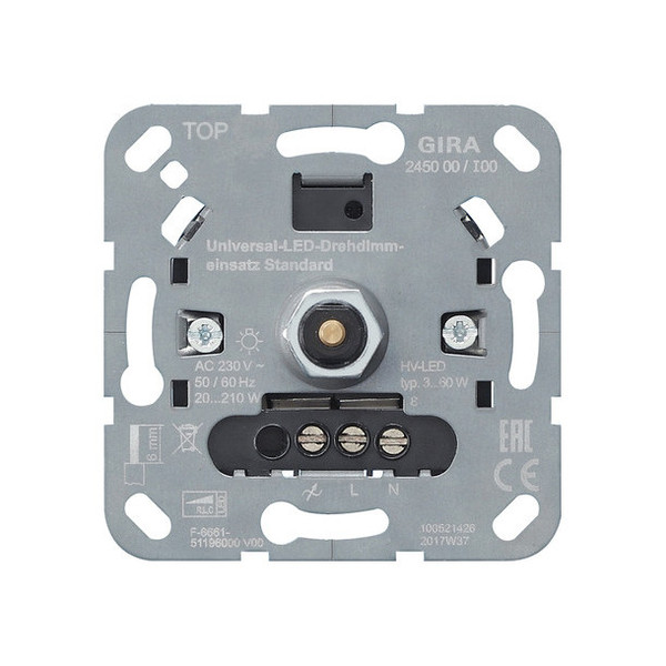 Gira 245000 S3000 Uni-LED-DrehdimmEinsatz Standard Einsatz