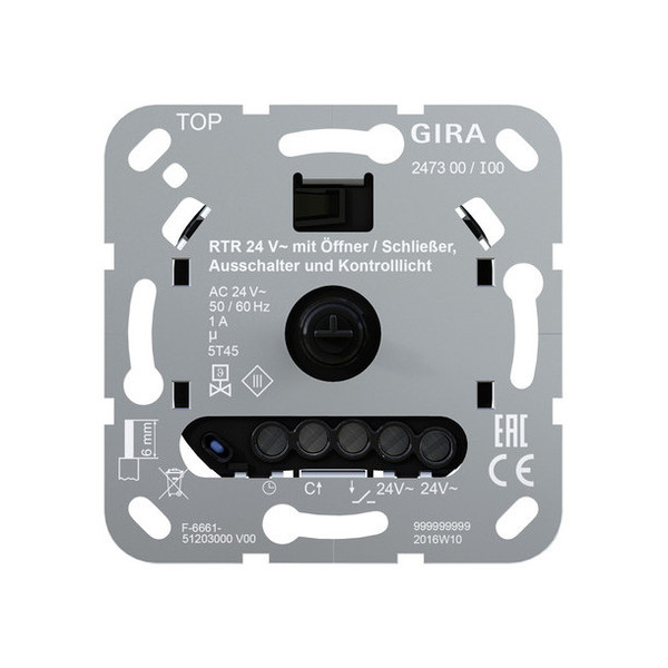 Gira 247300 RTR 24 V Öffür/Schließ. Aus + Kontroll Einsatz
