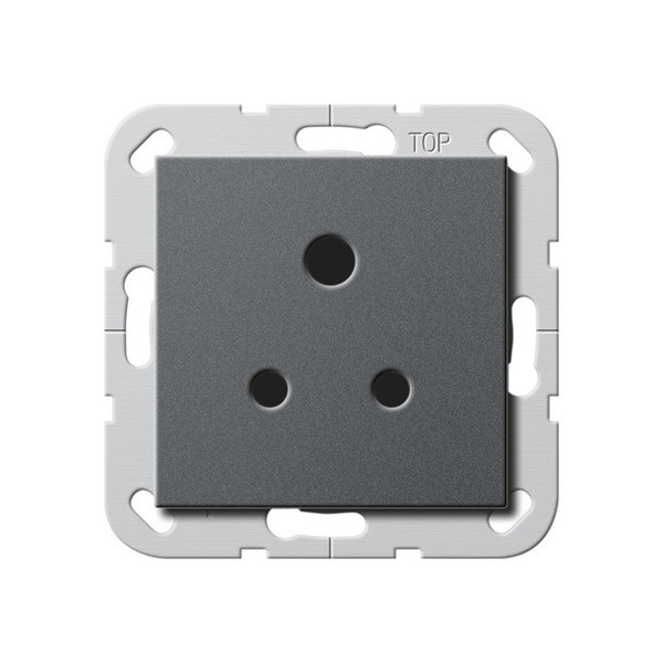 Gira 277228 Steckdose BS Round Pin 5 A SH System 55 Anthrazit