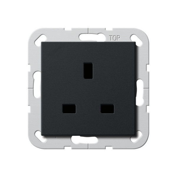Gira 2776005 Steckdose BS 13 A SH System 55 Schwarz m