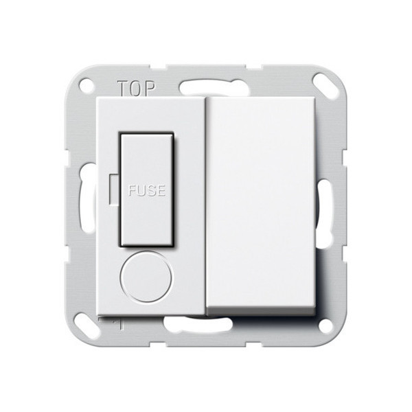 Gira 278503 Fused spur BS 13 A gesch. System 55 Reinweiß