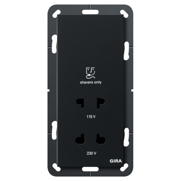 Gira 2820005 RasierSteckdose 115 - 230 V System 55 Schwarz m