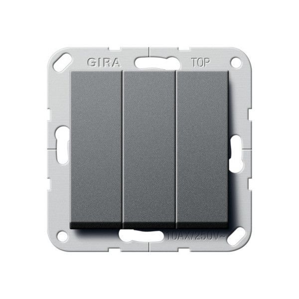 Gira 283028 Wippschalter BS 3-fach Aus System 55 Anthrazit