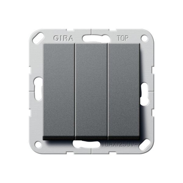 Gira 283228 Wippschalter 3-fach Wechselsch. System 55 Anthrazit