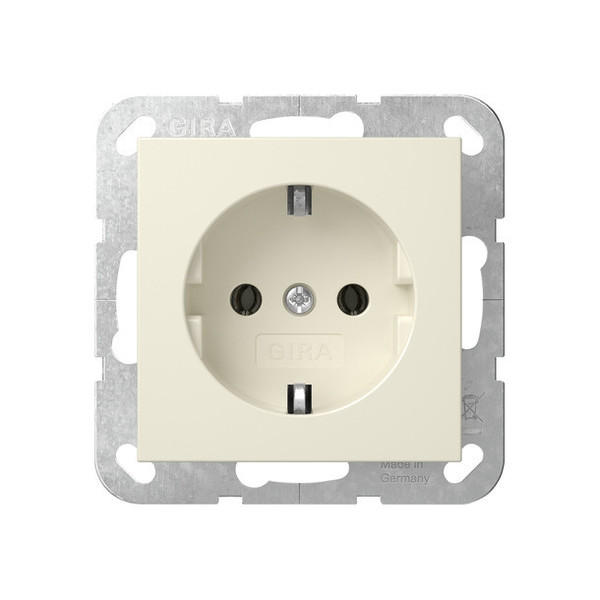 Gira 418001 SCHUKO-Steckdose Schraubklemmen System 55 Cremeweiß