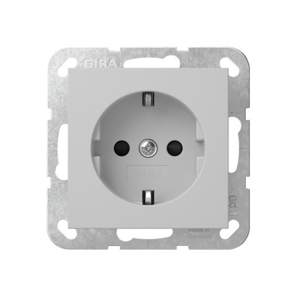 Gira 4183015 SCHUKO-Steckdose SP Schraubklemmen System 55 Grau m