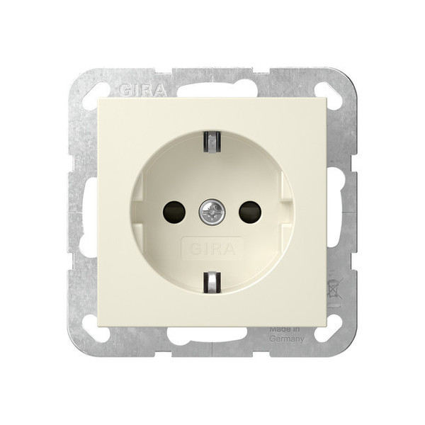 Gira 418301 SCHUKO-Steckdose SP Schraubklemmen System 55 Cremeweiß