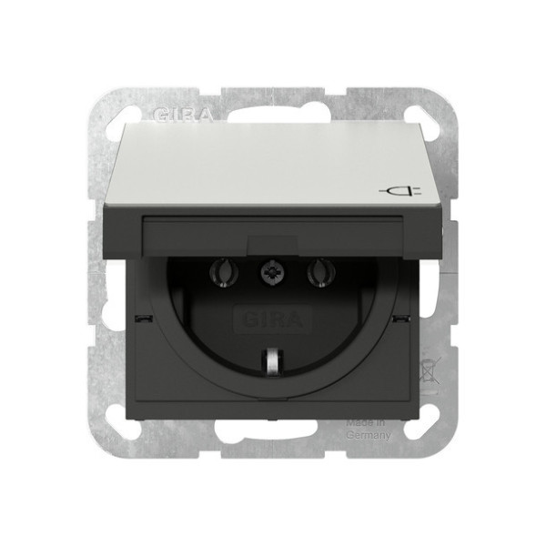 Gira 4184600 SCHUKO-Steckdose KD Schraubklemmen System 55 Edelstahl