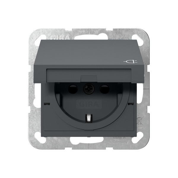 Gira 441428 SCHUKO-Steckdose KD + SP System 55 Anthrazit
