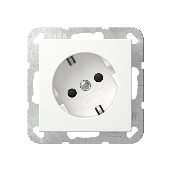 Gira 441803 SCHUKO-Steckdose 30° + SP System 55 Reinweiß