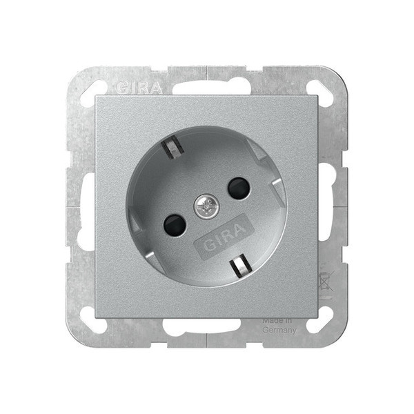 Gira 441826 SCHUKO-Steckdose 30° + SP System 55 F Alu
