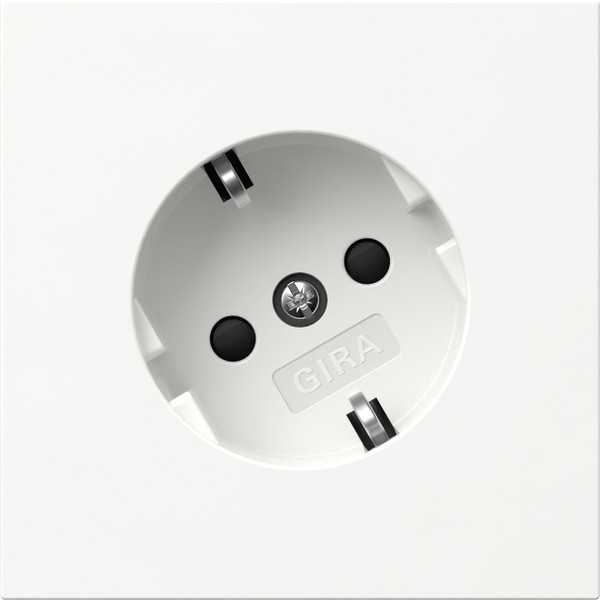 Gira 441870 SCHUKO-Steckdose 30° + SP Flächenschalter Reinweiß