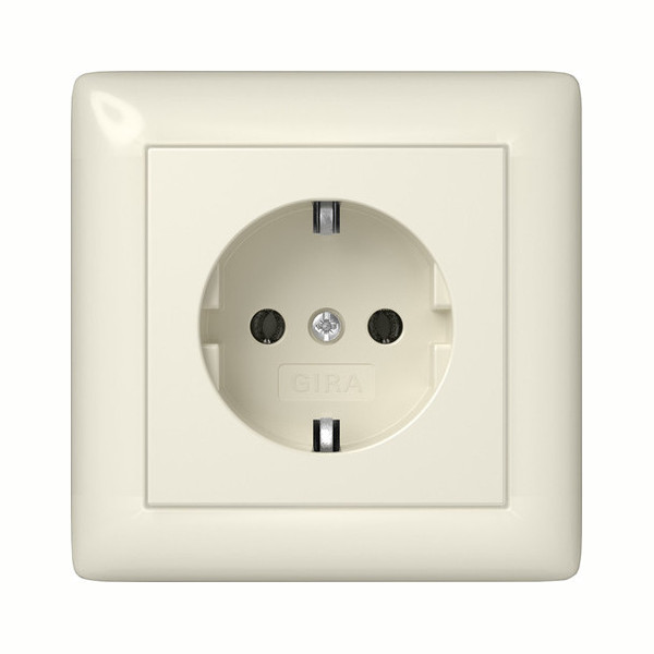 Gira 444001 SCHUKO-Steckdose Vollplatte Standard 55 Cremeweiß