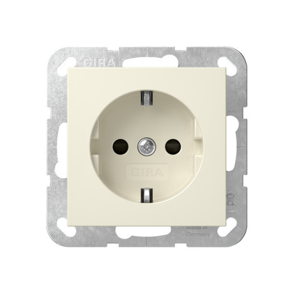 Gira 445301 SCHUKO-Steckdose SP System 55 Cremeweiß