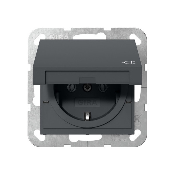 Gira 445428 SCHUKO-Steckdose KD System 55 Anthrazit