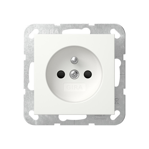 Gira 448527 Steckdose Erdstift + SP System 55 Reinweiß m