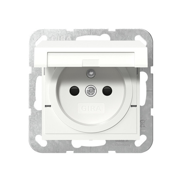 Gira 448827 Steckdose Erdstift KD + SP System 55 Reinweiß m