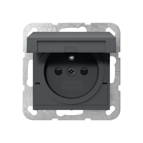 Gira 448828 Steckdose Erdstift KD + SP System 55 Anthrazit