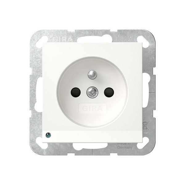 Gira 448927 Steckdose Erdstift LED-Leuchte + SP System 55 Reinweiß m