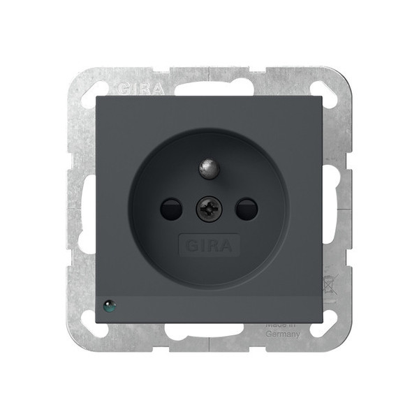 Gira 448928 Steckdose Erdstift LED-Leuchte + SP System 55 Anthrazit