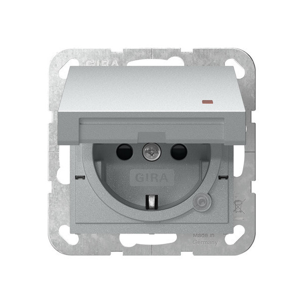 Gira 455226 SCHUKO-Steckdose KD Kontroll + SP System 55 F Alu