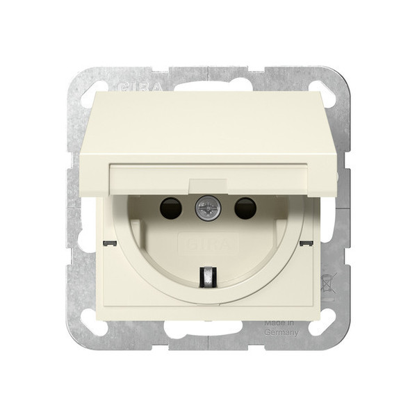 Gira 475401 SCHUKO-Steckdose KD + SP Schraubklemmen System 55 Cremeweiß