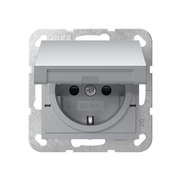 Gira 475426 SCHUKO-Steckdose KD + SP Schraubklemmen System 55 F Alu