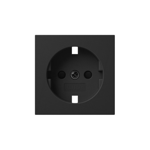 Gira 4921005 Abdeckung SCHUKO-Steckdose SP System 55 Schwarz m
