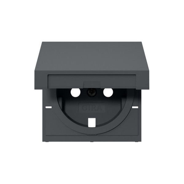 Gira 492228 Abdeckung SCHUKO-Steckdose KD System 55 Anthrazit
