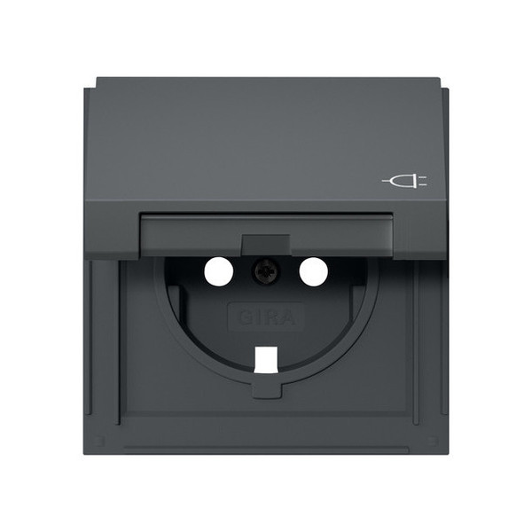 Gira 492267 Abdeckung SCHUKO-Steckdose KD Gira TX_44 Anthrazit