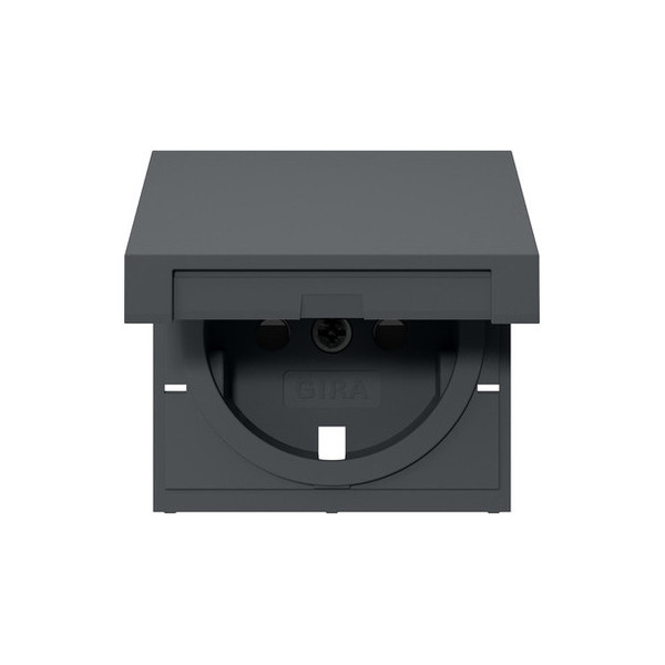 Gira 494228 Abdeckung SCHUKO-Steckdose KD + SP System 55 Anthrazit