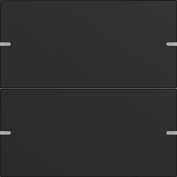 Gira 5022905 Wippenset 2-fach Tastsensensor 4.95 Alum.Schwarz m(lack.)