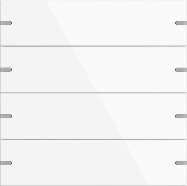 Gira 5024903 Wippenset 4-fach Tastsensensor 4.95 Alum.Reinweiß(lack.)