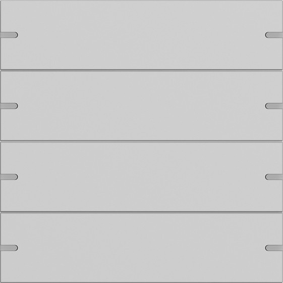 Gira 5024915 Wippenset 4-fach Tastsensensor 4.95 Alum.Grau m(lack.)