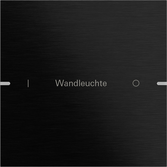 Gira 5031126 Wippenset 1-fach individuell Tastsensensor 4.95 Alum.Schwarz(elox.)