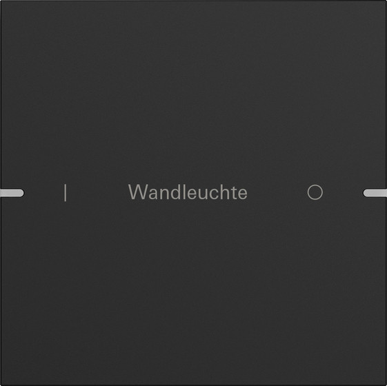 Gira 5031905 Wippenset 1-fach individuell Tastsensensor 4.95 Alum.Schwarz m(lack.)