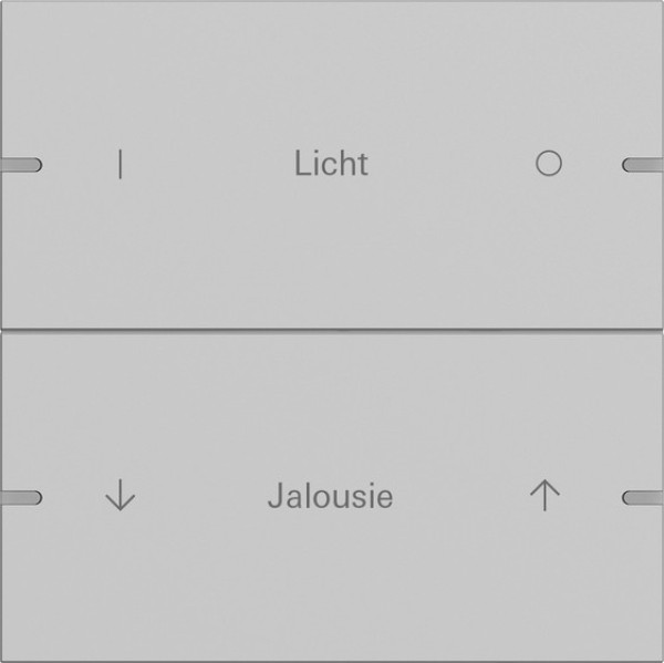 Gira 5032915 Wippenset 2-fach individuell Tastsensensor 4.95 Alum.Grau m(lack.)
