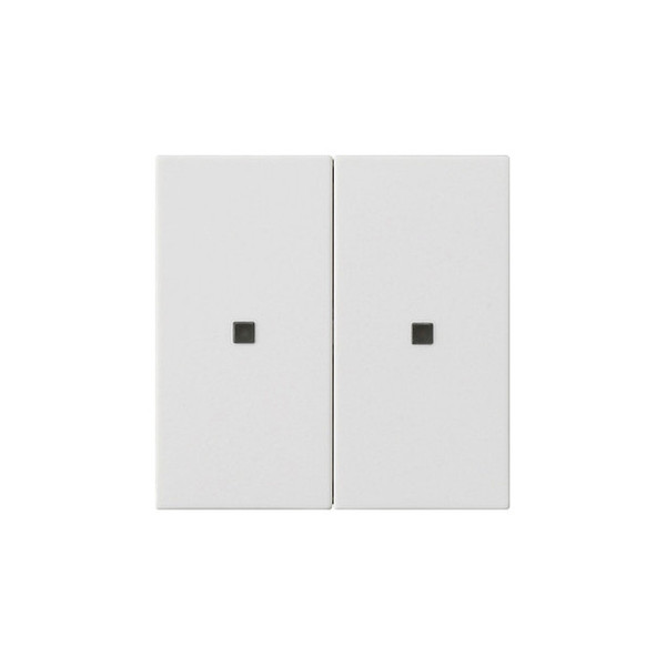 Gira 510727 RF BedienAufsatz 2-fach KNX System 55 Reinweiß m